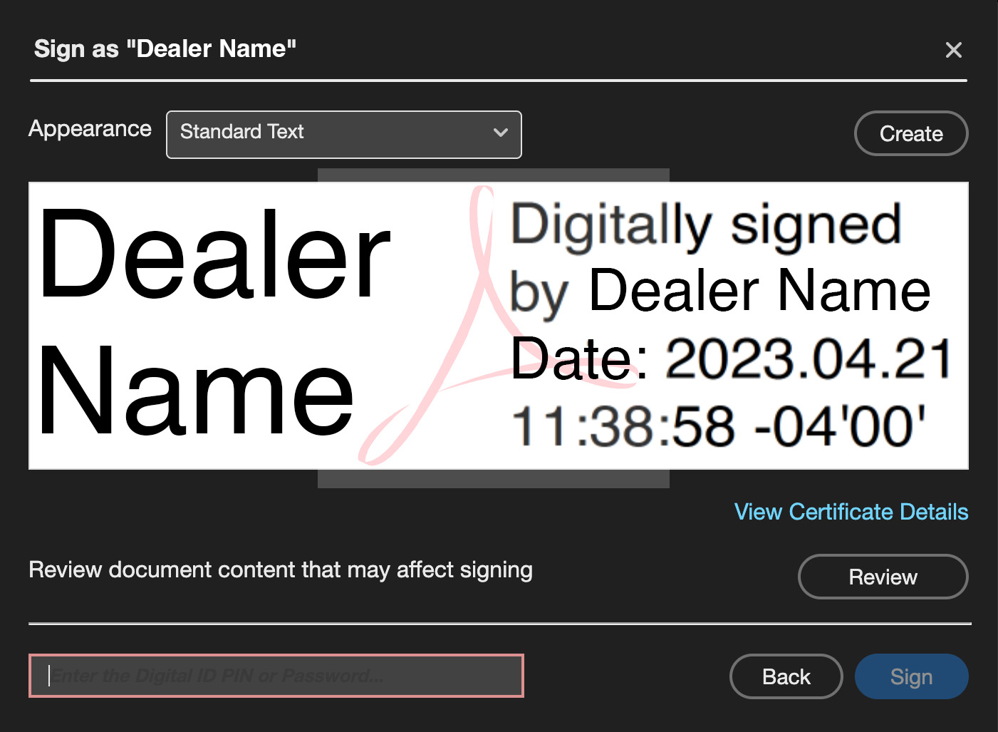 Digital Signatures 360 Precision