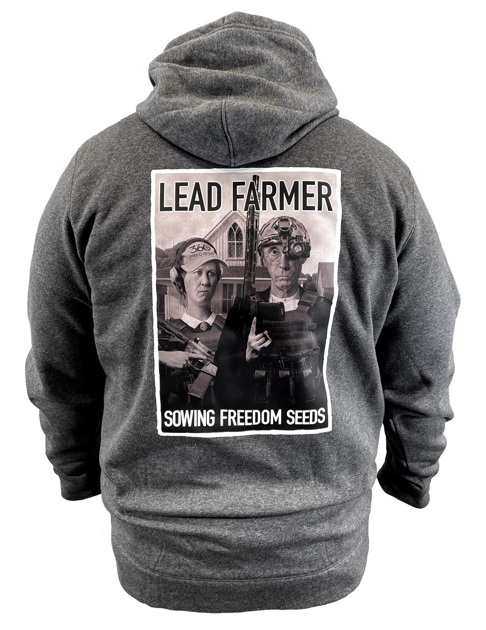 360 Precision Hoodie - Freedom Seed Farmer back