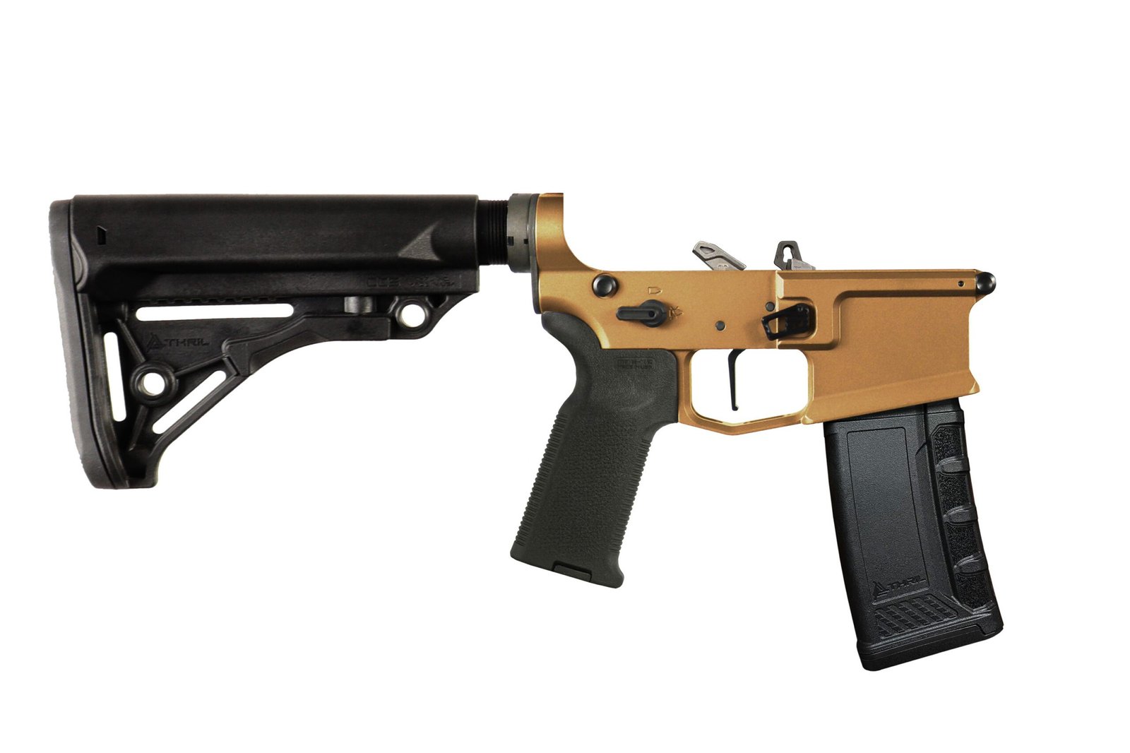 AR-15 / M4 Heavy Duty Aluminum Complete Lower: One Color Cerakote - Image 2